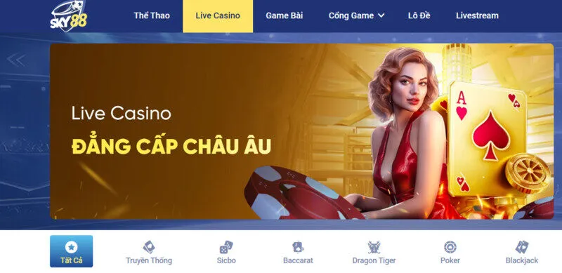 Baccarat Sky88 được cộng đồng game thủ yêu thích 